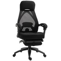 Swivel Office Chair Recliner Lunch Break Chair Adjustable Height W/Footrest
