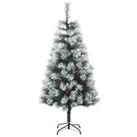 5ft Artificial Christmas Tree Metal Stand Home Decoration Snow Gift Indoor