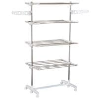 Clothes 3/4 Layers Folding Rail Hanger Portable Garment Airer Dryer Holding Rack