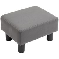 Ottoman Footrest Seat Footstool Chair Luxury Small Microfiber Cloth Home Office