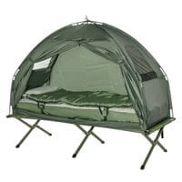 1 Person Foldable Camping Tent Picnic Outdoor Hiking Bed Cot w/Sleeping Bag Air