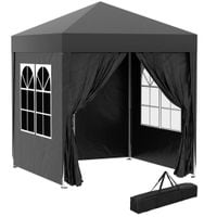 2m X 2m Garden Heavy Duty Pop Up Gazebo Marquee Party Tent Canopy100110-066BK