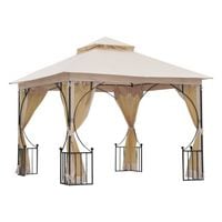 3 X 3 (M) Metal Gazebo Pavilion Garden Party Tent Shelter 2-Tier Sun Shade Patio84C-005