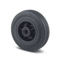Puretech Wheels Black Solid Rubber Wheel Only 250mm Wheel Dia 295kg