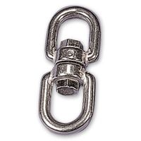 Stainless Steel Swivel Links - Eye to Eye, 8mm Link Dia