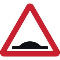 Triangular Speed Bump Road Sign