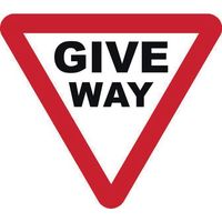 Triangular Road Sign - Give Way