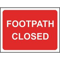 Footpath Closed Roll-Up Traffic Sign