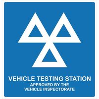 MOT Vehicle Testing Station Sign