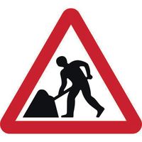 Road Works Roll-Up Traffic Sign