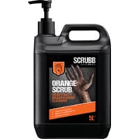 Orange Scrub Heavyduty Beaded Hand Cleaner 5L Jerrycan W/Pump Top