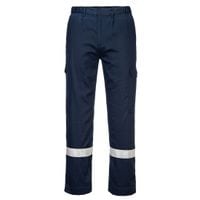 Bizflame Work Lightweight Anti-Static FR Trousers, Navy, XL, Regular