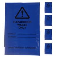 46cm X 90cm 80mu, Hazardous Waste Bags, Blue, Pack of 5