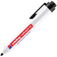E11 Retractable Permanent Marker Black (BX-10)