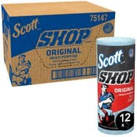 Shop Towels Original Heavy Duty Blue Paper Towel Roll - 12 Packs