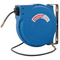 Spring Rewind Hose Reels for Air & Water - Length 10 Metres, 1/4" Outlet