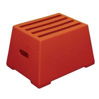 Heavy Duty Static Plastic Steps - One Step Red Wt. kg 5