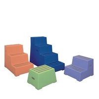 Heavy Duty Static Plastic Steps - Four Step Colour Blue Wt. kg 20