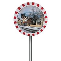 Stainless Steel Outdoor Traffic Mirror 600m Diameter with 11m Viewing Distance