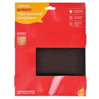 10 Piece Assorted Sandpaper Set (230mm X 280mm)