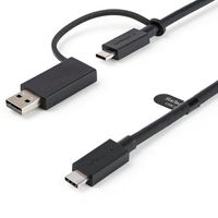 1m Hybrid USB-C Cable with USB-A Adapter