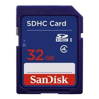 32GB Class 4 Flash SD Memory Card Blue
