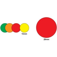 Label 13MM Fluor GN Bags 004158 (PK-20)