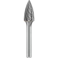 Pointed Tree, 10MM Dia, 6MM Shank, Double Cut/Cut 6