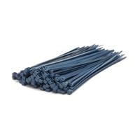 200 X 4.6mm Blue Metal Detectable Cable Ties - Pack of 100