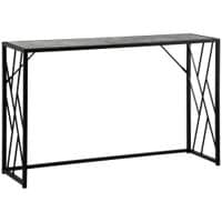 Industrial Console Table Couch Tables with Metal Frame for Entryway Living Room
