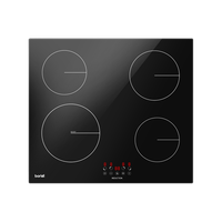 Baridi 60cm 4 Zone Induction Hob Boost Function 9 Power Levels Touch Control Timer 6800W