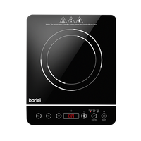 Baridi Portable Induction Hob Single Zone 2000W 10 Power Settings Timer Function Black