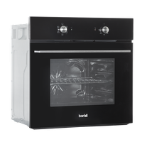 60cm Built In Five Function Fan Assisted Oven 55L Capacity Black