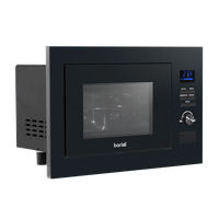 25L Integrated Microwave Oven with Grill 900W Sensor Touch Controls Black