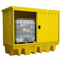 Hardtop Double IBC Spillpallet (For 8 x 205L Drums or 2 x 1000L Ibc)