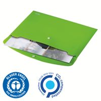 A4 PP Green Leitz Recycle Document Wallet CO₂ NeutraL Pack of 10