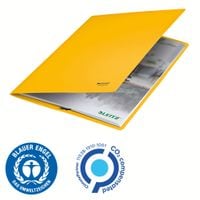 Elastic Folder Recycle Card A4 Yellow Leitz with Elastic Bands CO₂ NeutraL Pack of 10