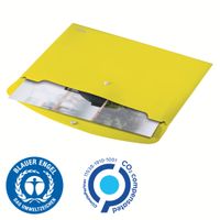 A4 PP Yellow Leitz Recycle Document Wallet CO₂ NeutraL Pack of 10