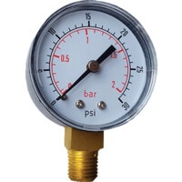 RE50-1ARM 50mm 15PSI Utility Pressure Gauge