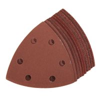 Hook & Loop Triangle Sheets 90mm 10 Piece 4 X 60, 2 x 80, 120, 240G