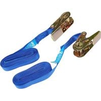 Endless Ratchet Tie-Down Strap 2pk 5m X 25mm - Rated 500kg Capacity 1000kg