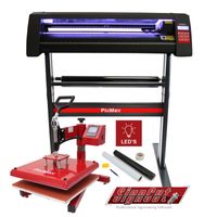 LED Vinyl Cutter with 38cm Swing Heat Press & Software