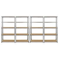 Monster Racking 4 x Galwix Galvanised Steel Shelves 90cm Wide