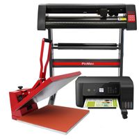 PixMax Heat Press Clam 50 x 50cm Vinyl Cutter & Printer Bundle