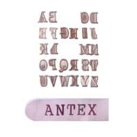 Pyrography Alphabet Stamps Pack Contains Uppercase Letters A-Z Pack of 26