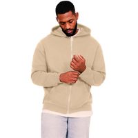 Casual Ringspun Blended 280 Core Zip Hood Sand M