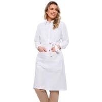 Recycled Waist Apron 24" with Pocket White One Size