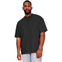 Casual Ringspun 220 Oversize Extended Neck T-Shirt Black XL