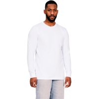 Casual Supreme Combed Organic Long Sleeve T-Shirt White 3XL