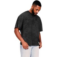 Casual Ringspun 150 Acid Wash Oversize T-Shirt Acid Black M